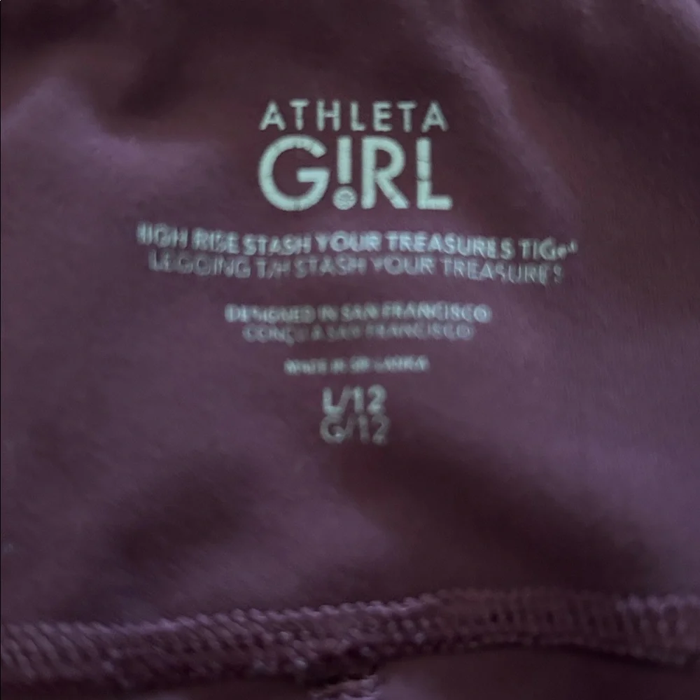 Lot of 4 Athleta Girl Leggings M & L - Picture 9 of 9